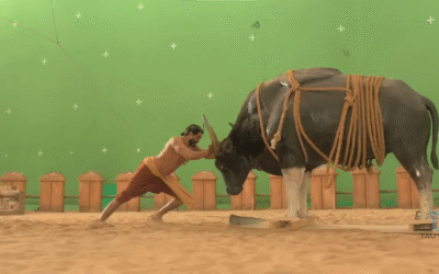 Staging Dynamic Action Scenes Using Green Screen for Virtual Production
